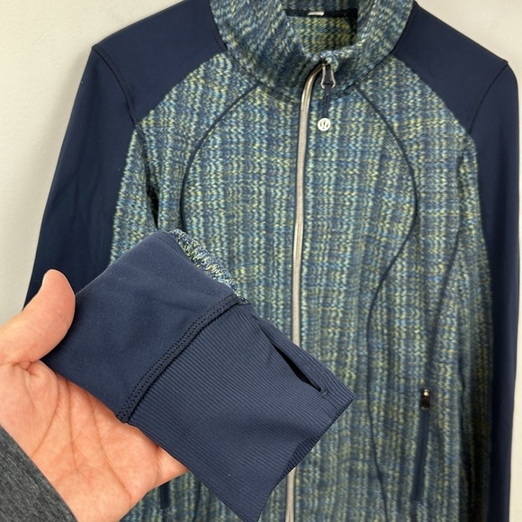 Lululemon Nice Asana Jacket in Ziggy Wee August Inkwell / Inkwell Sz 8 - Picture 9 of 12